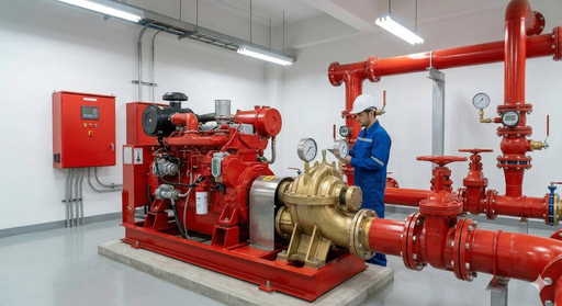 ตรวจสอบระบบดับเพลิง Fire Pump
